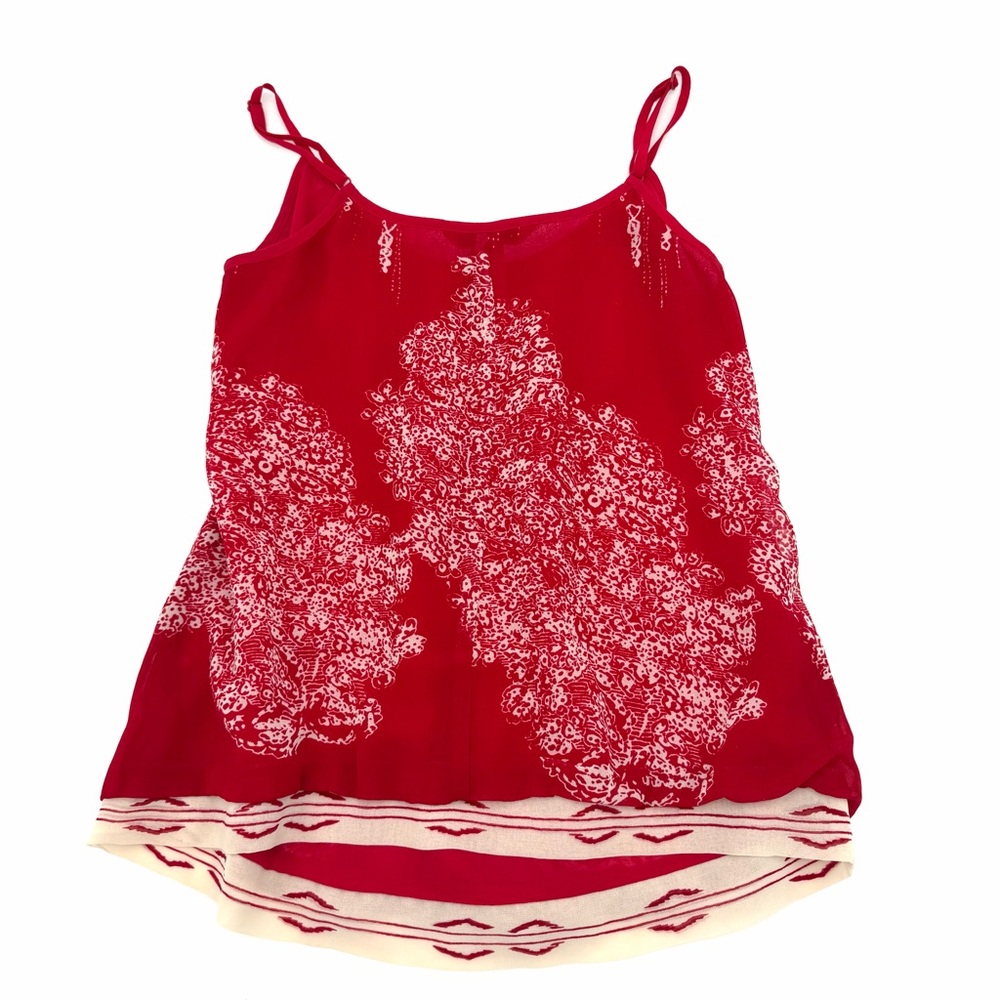 CAbi Women's Camisole Tank Top Under Shirt Size XS Red Lightweight Soft - Picture 3 of 3